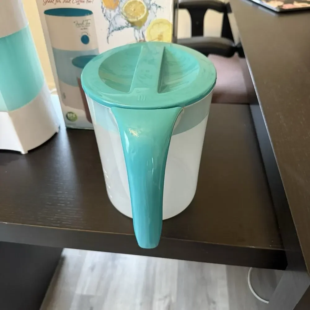 Mr. Coffee Iced Tea Maker TM70TS Teal Blue Pitcher Ice Tea 3 Qt Works Great!